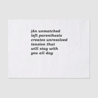 Funny English Grammar - unerreicht Parenthesis Seidenpapier