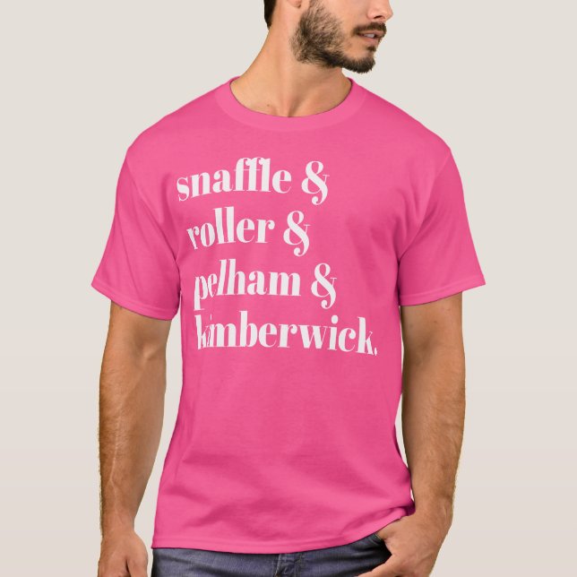 Funny English Horse Jargon Bits Equestrians T-Shirt (Vorderseite)