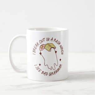 Funny English Teacher Grammar Quote Geschenk Kaffeetasse