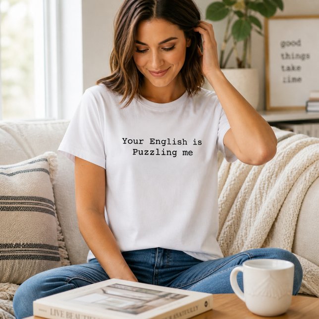 Funny English Teacher Grammar T-Shirt (Von Creator hochgeladen)