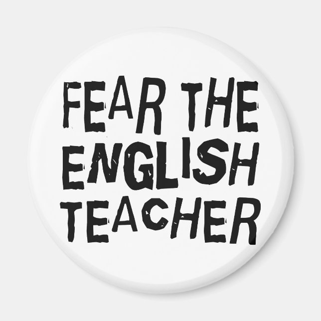 Funny English Teacher Magnet (Vorne)
