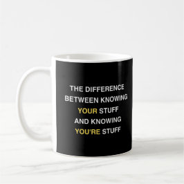 Funny English Teacher Punctuation Quote Geschenk Kaffeetasse