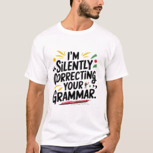 Funny English Teacher: Stilvolles Grammatikdesign  T-Shirt