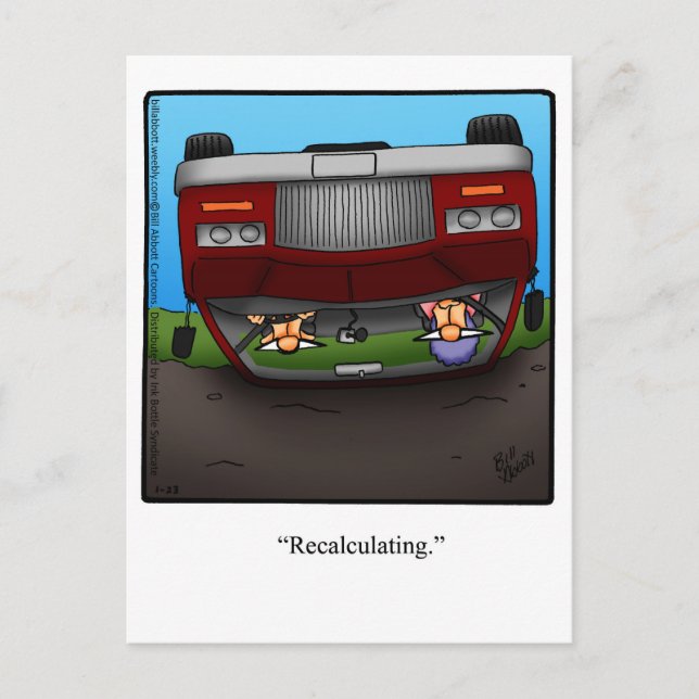 Funny Enmuvation Spaß Postcard Postkarte (Vorderseite)