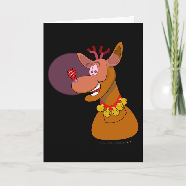 Funny Environmental CFL Christmas Card Feiertagskarte (Vorderseite)