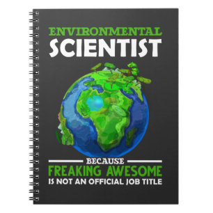Funny Environmental Scientist Earth Science Spaß Notizblock