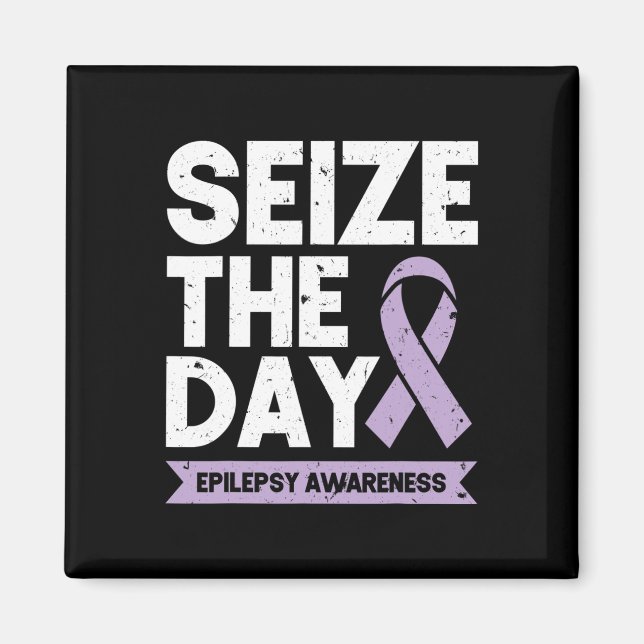 Funny Epilepsy Awarze The Day Ribbon Magnet (Vorne)