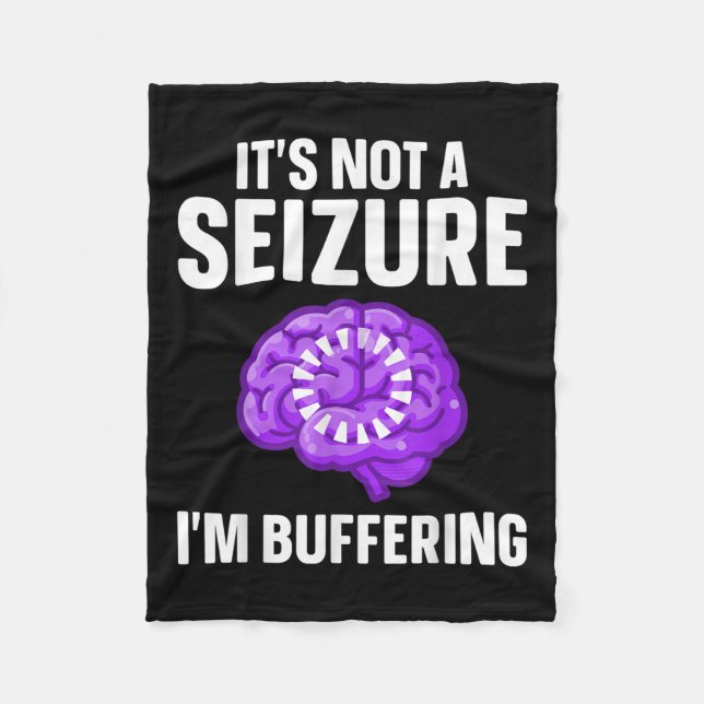 Funny Epilepsy Design Men Women Epilepsy Aware Fleecedecke (Vorderseite)