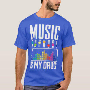 Funny Equalizer Music ist mein Drug Radio Design  T-Shirt