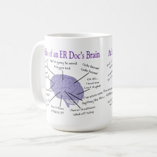 Funny ER Arzt Arzt gibt zwei Tone Kaffee Mu Kaffeetasse