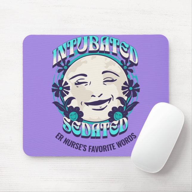 Funny ER Doctor Intubated Customize (Medical Job) Mousepad (Mit Mouse)