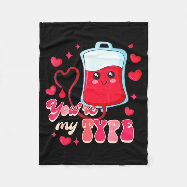 Funny Er Rn Nurse Nursing Valentine’s Day You're M Fleecedecke (Vorderseite)