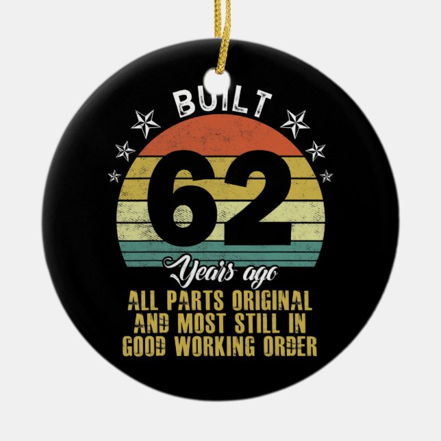 Funny erbaut vor 62 Jahren alle Teile Original 62. Keramik Ornament (Vorne)