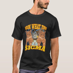 Funny Erm, was die Sigma verflucht Mewing Cat T Sh T-Shirt