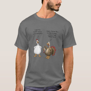 Funny Erntedank Big Chicken Es wird Spaß in der Tü T-Shirt