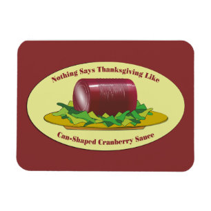 Funny Erntedank Canned Cranberry Sauce Magnet