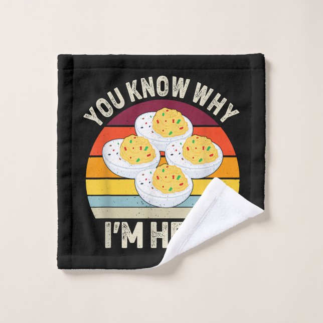 Funny Erntedank Deviled Eggs Sie wissen, warum ich Waschlappen (Waschlappen)