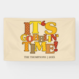 Funny Erntedank Dinner Banner