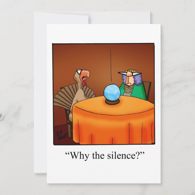 Funny Erntedank Dinner Einladung (Vorderseite)