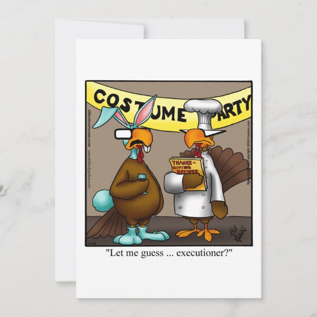 Funny Erntedank Dinner Einladung (Vorderseite)