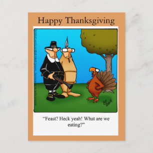 Funny Erntedank "Fest Heck Yeah" Postcard Feiertagspostkarte
