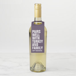 Funny Erntedank Flaschenanhänger