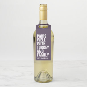 Funny Erntedank Flaschenanhänger