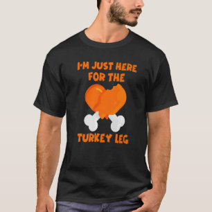 Funny Erntedank Food Ich bin nur hier für den Turk T-Shirt