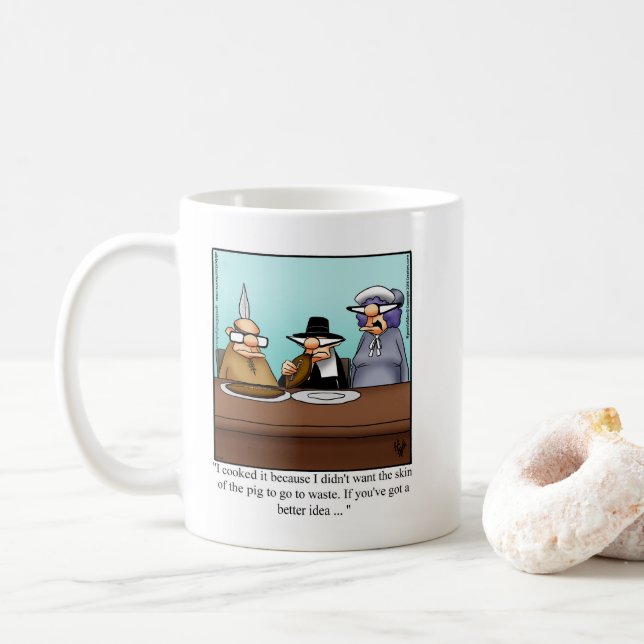 Funny Erntedank Football Spaß Tasse (Mit Donut)