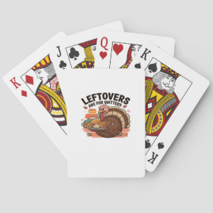 Funny Erntedank - Leftovers sind für Quittung Spielkarten