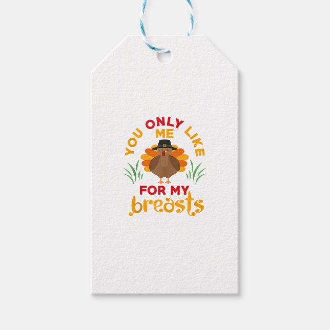 Funny Erntedank Pilgrim Türkei Geschenkanhänger (Vorderseite)