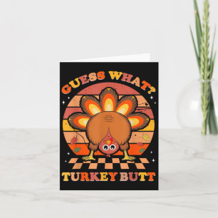 Funny Erntedank Ratet, was Türkei Hintern Männer F Karte