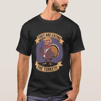 Funny Erntedank Sie essen die Truthähne Mens T-Shirt