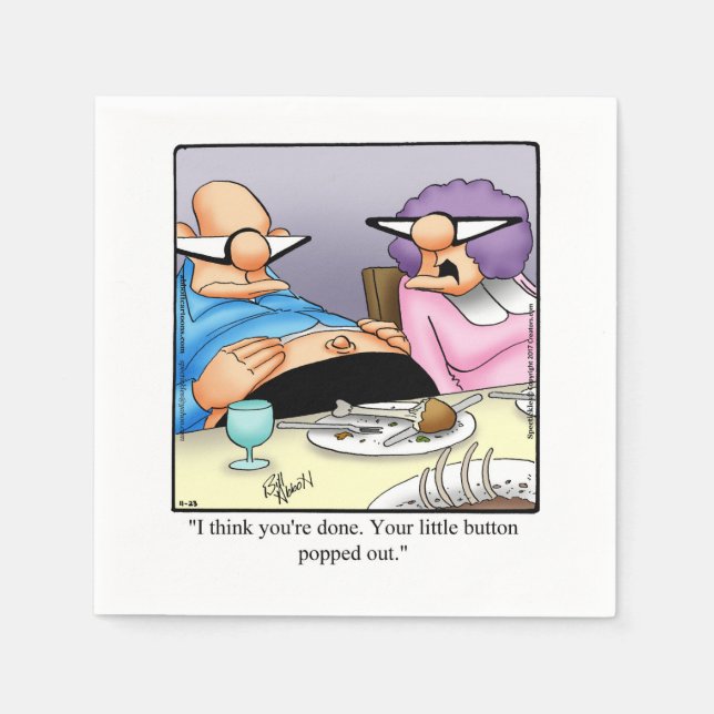 Funny Erntedank Spaß Cocktail Napkins Serviette (Vorderseite)