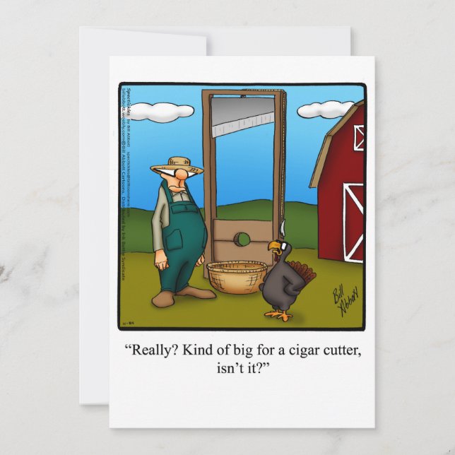 Funny Erntedank Spaß Ferienkarte Feiertagskarte (Vorderseite)