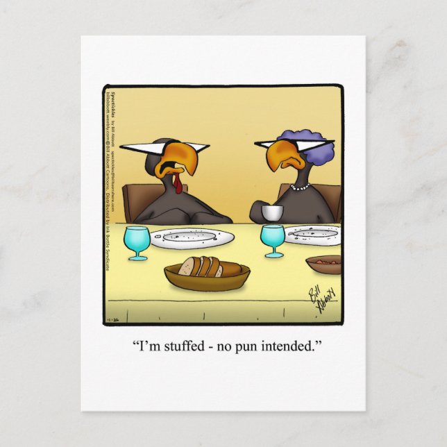 Funny Erntedank Spaß Postcard Postkarte (Vorderseite)