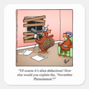 Funny Erntedank Stickers "November Phänomenon"