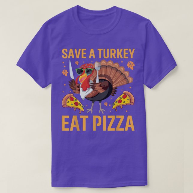Funny Erntedank T-Shirt Rettete eine Türkei essen  (Design vorne)