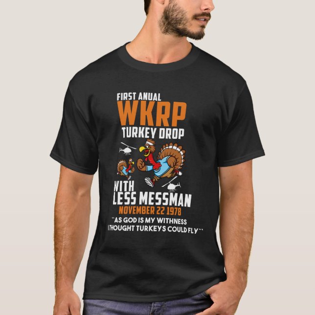 Funny Erntedank Tshirt First Annual WKRP Turke (Vorderseite)