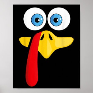 Funny Erntedank Türkei Gesicht für Frauen Kinder M Poster