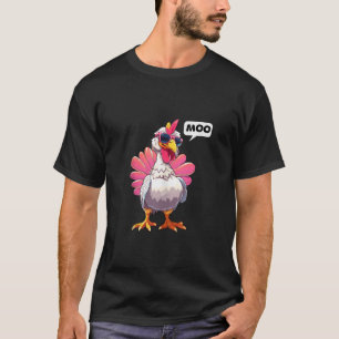 Funny Erntedank Türkei Moi ich bin eine Kuh Männer T-Shirt