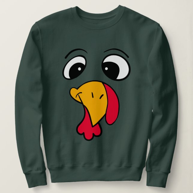 Funny Erntedank Türkei Sweatshirt (Design vorne)