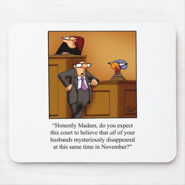 Funny Erntedank Türkei Test! Mousepad (Vorne)