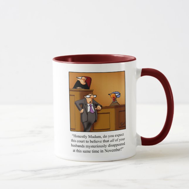 Funny Erntedank Türkei Trial Spaß Tasse (Rechts)
