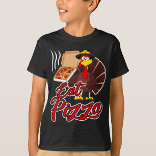 Funny Erntedank Türkei Vegan Essen Pizza Vegetari T-Shirt