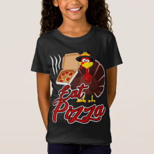 Funny Erntedank Türkei Vegan Essen Pizza Vegetari T-Shirt