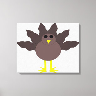 Funny Erntedank Turkey Canvas Print Leinwanddruck