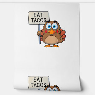 Funny Erntedank Turkey Eat Tacos Tapete