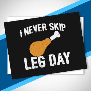 Funny Erntedank Turkey Leg Day Quotiertreiber Postkarte