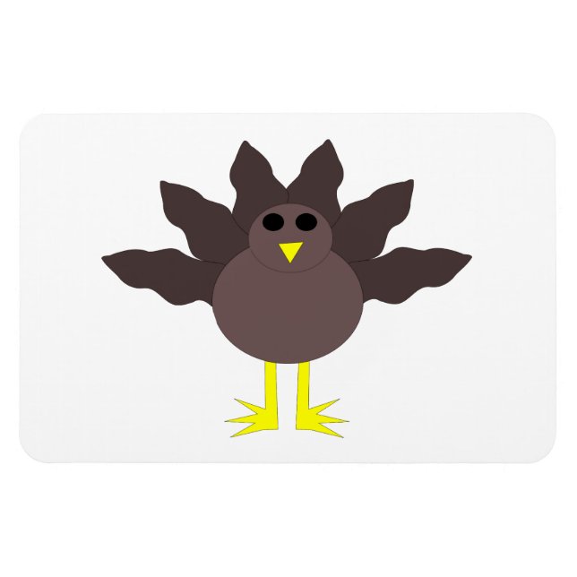 Funny Erntedank Turkey Magnet (Horizontal)